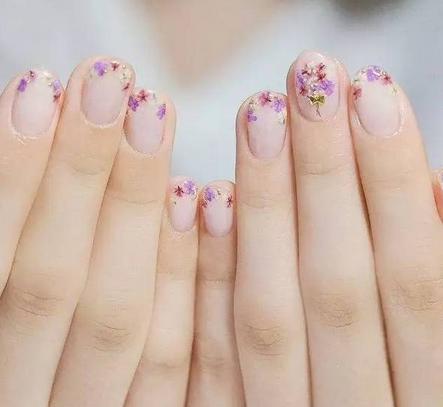 小清新干花美甲