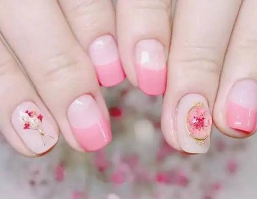 小清新干花美甲