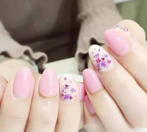 小清新干花美甲