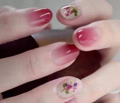 小清新干花美甲