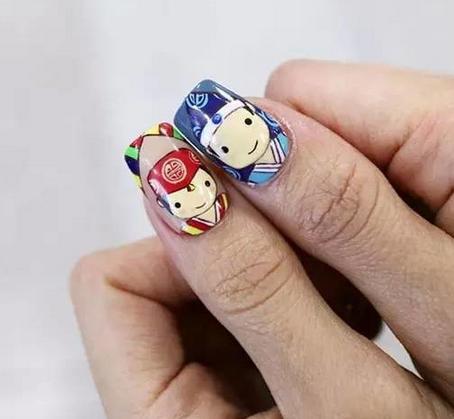 2017新款卡通美甲图
