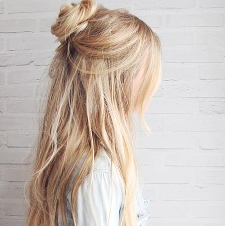 2017半丸子头扎法