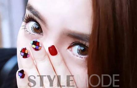 戚薇同款美甲图片