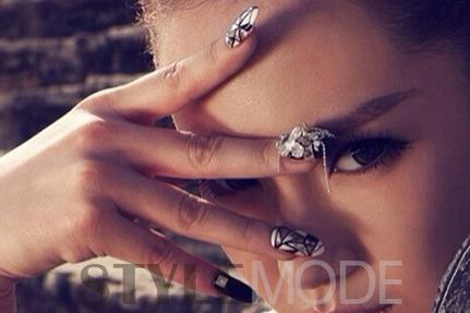 戚薇同款美甲图片