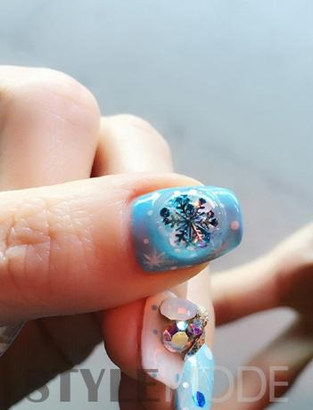 戚薇同款美甲图片