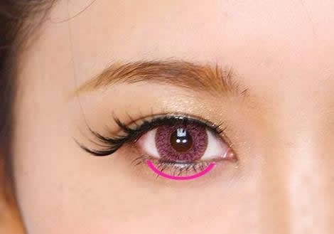 单眼皮怎么画眼线图解