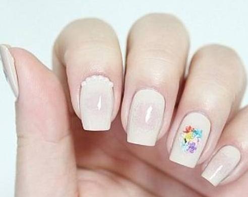花朵腮红美甲教程