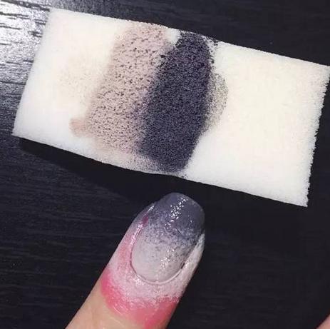 DIY渐变美甲教程