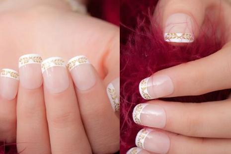 2017新款法式美甲图片