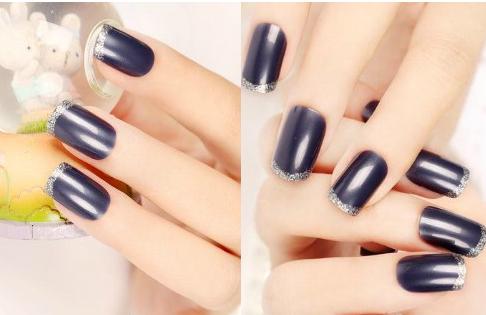 2017新款法式美甲图片