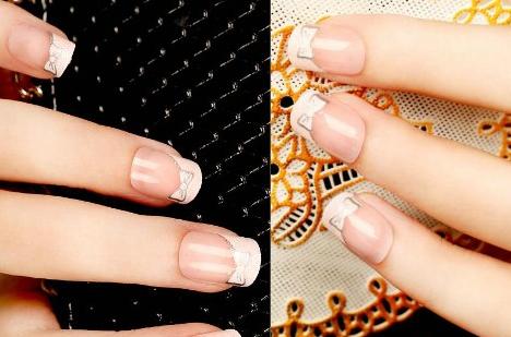 2017新款法式美甲图片