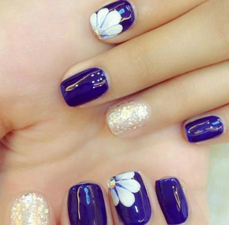 美甲图片2017款式韩式:韩国最火的美甲款式大