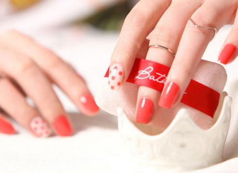 小清新马卡龙色美甲