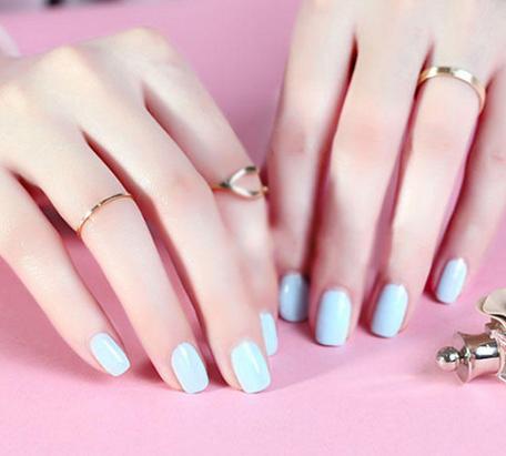 小清新马卡龙色美甲