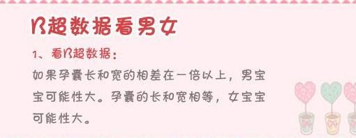 b超数据看胎儿性别