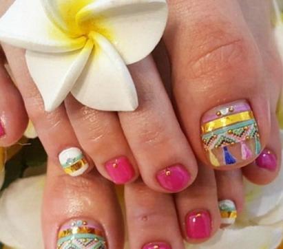 美甲脚趾甲图片大全