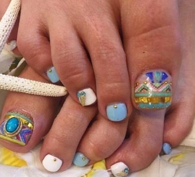 美甲脚趾甲图片大全