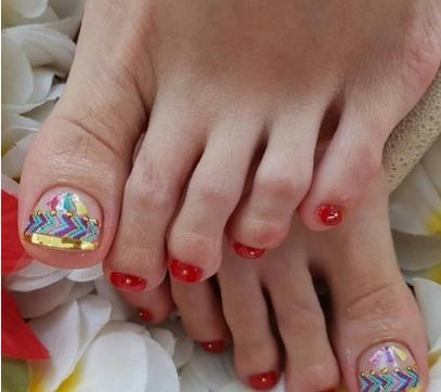 美甲脚趾甲图片大全