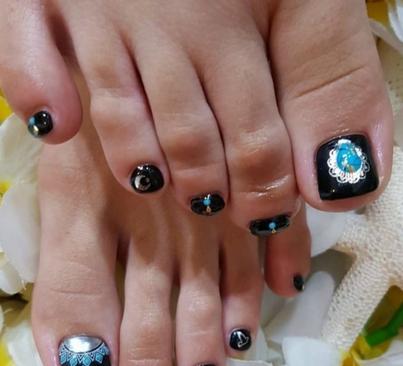 美甲脚趾甲图片大全