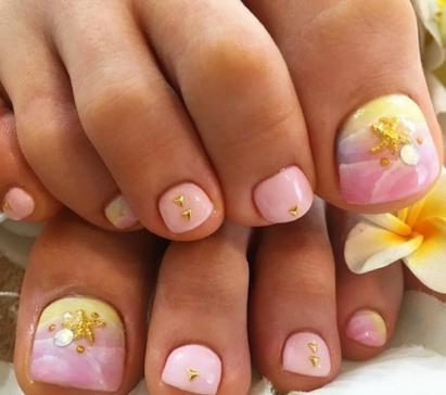 美甲脚趾甲图片大全