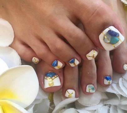 美甲脚趾甲图片大全