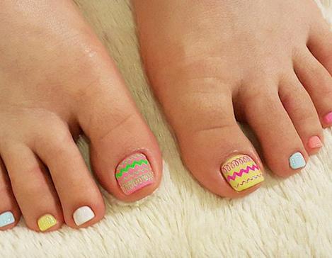 脚美甲图片2017新款式