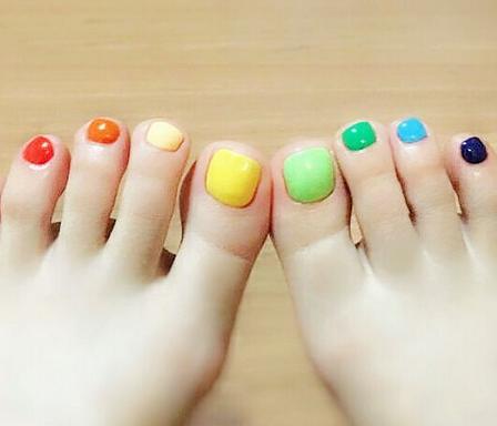 脚美甲图片2017新款式