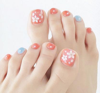 脚美甲图片2017新款式