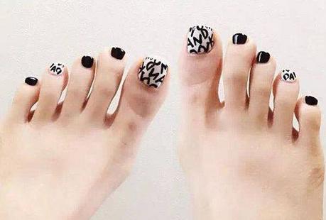 脚美甲图片2017新款式