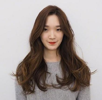 长发烫发发型图片2017