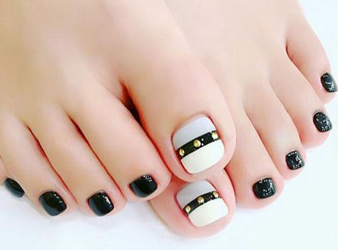 脚指甲美甲图片2017款