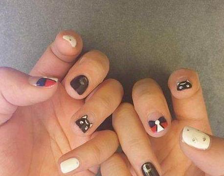 韩式指甲图片美甲2017