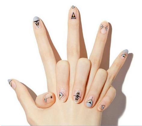 韩式指甲图片美甲2017