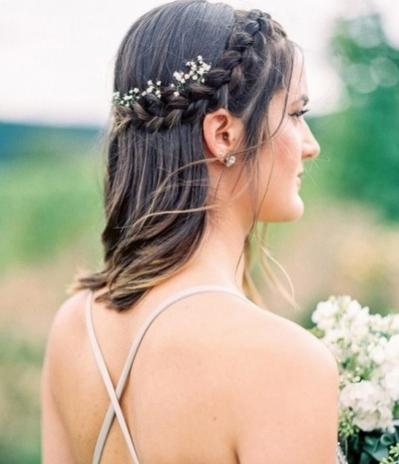现在流行的新娘发型