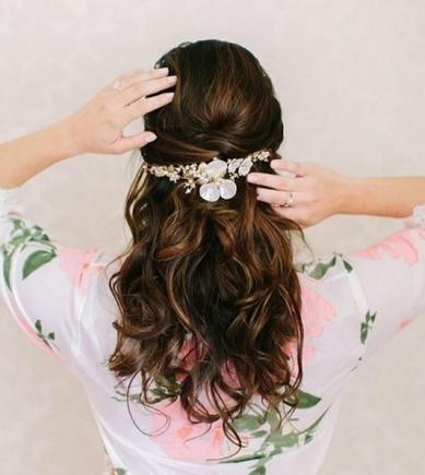 现在流行的新娘发型