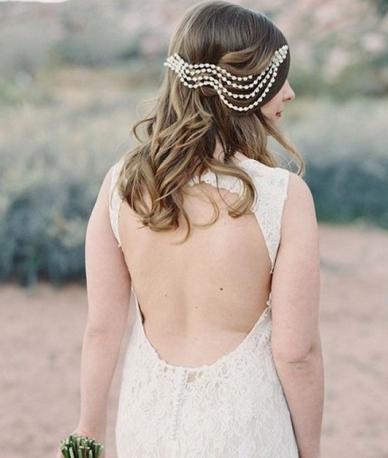 现在流行的新娘发型