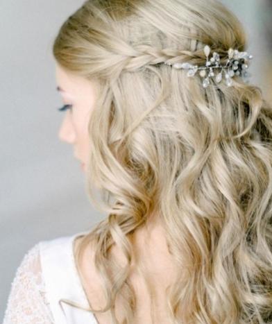 现在流行的新娘发型