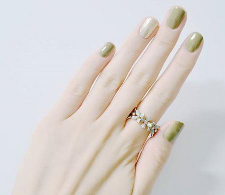 显手白的美甲图片2017