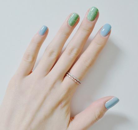 显手白的美甲图片2017