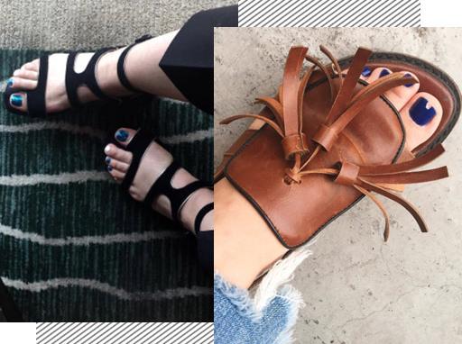 夏季脚美甲图片