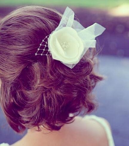 短发新娘造型图片2017 短发新娘造型图片2017