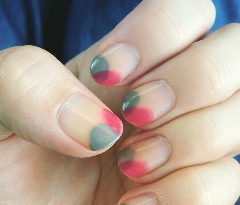 日系小清新美甲图片