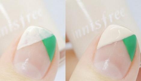 几何法式美甲教程