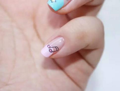 告白气球，2017韩式小清新美甲为你告白加分