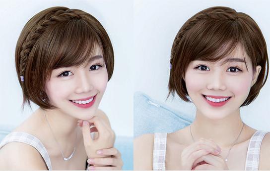 波波头短发发型图片女