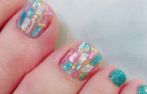 脚趾甲美甲图片2017夏