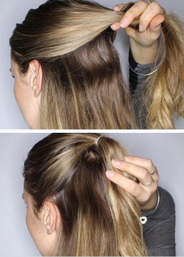 半花苞头的扎法图解 半花苞头的扎法图解