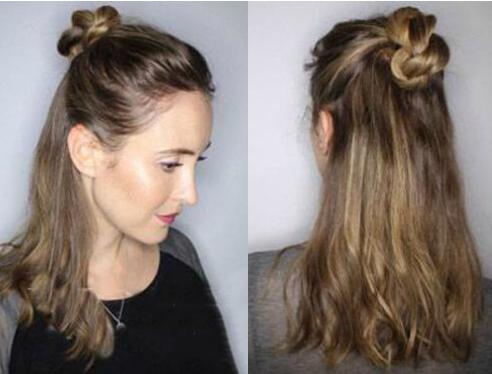 半花苞头的扎法图解 半花苞头的扎法图解