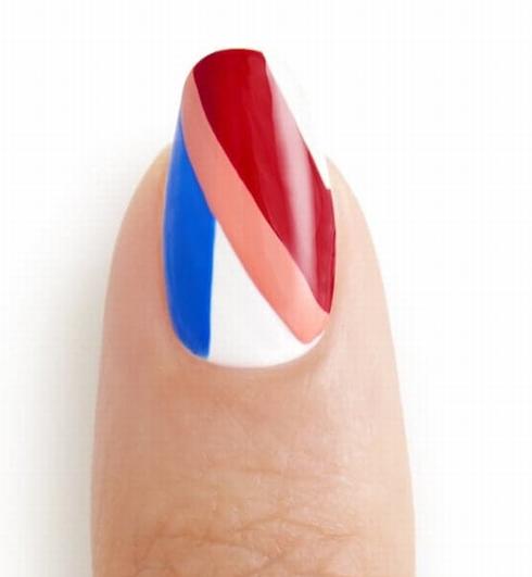 指甲油怎么涂好看图案