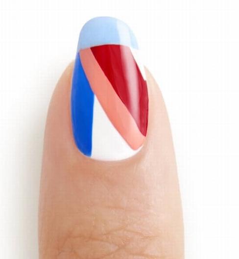 指甲油怎么涂好看图案